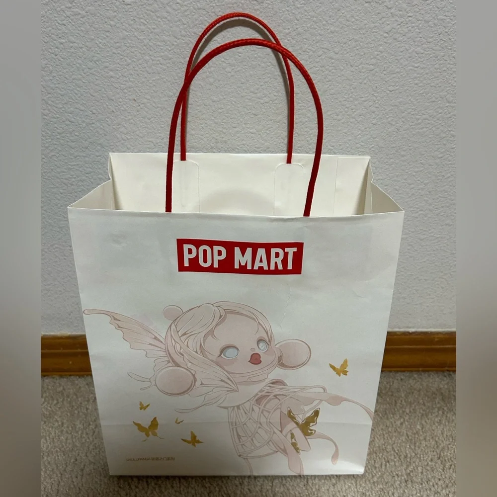 New Open Box Pop Mart Exciting Macaron Labubu Plush Pendant Sea Salt Coconut